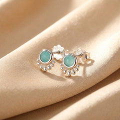 Boucles d'Oreilles Amazonite — Bijoux et Créations Moment Ici