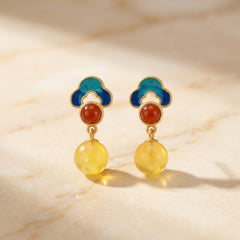 Boucles d'Oreilles Ambre — Bijoux et Créations Moment Ici