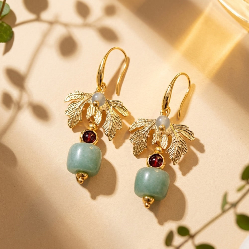 Aventurine Earrings | Natural Crystal Jewelry | Moment Ici