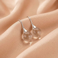 Boucles d'Oreilles Cristal de Roche — Bijoux et Créations Moment Ici