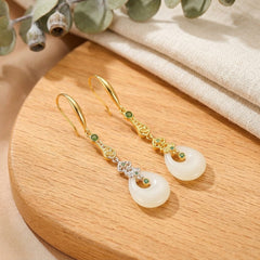 Boucles d'Oreilles Jade Néphrite — Bijoux et Créations Moment Ici