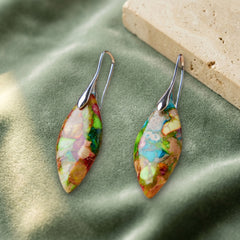 Boucles d'Oreilles Jaspe — Bijoux et Créations Moment Ici