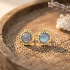 Boucles d'Oreilles Labradorite — Bijoux et Créations Moment Ici