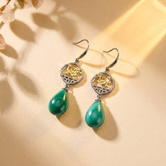 Boucles d'Oreilles Malachite — Bijoux et Créations Moment Ici