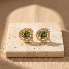 Boucles d'Oreilles Péridot — Bijoux et Créations Moment Ici