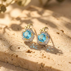 Boucles d'Oreilles Topaze — Bijoux et Créations Moment Ici