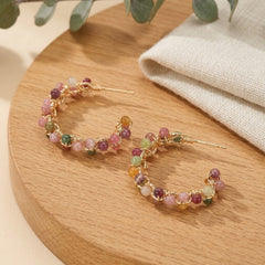 Boucles d'Oreilles Tourmaline — Bijoux et Créations Moment Ici