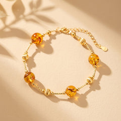 Bracelet Ambre — Bijoux et Créations Moment Ici