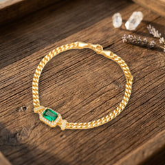 Bracelet Émeraude — Bijoux et Créations Moment Ici