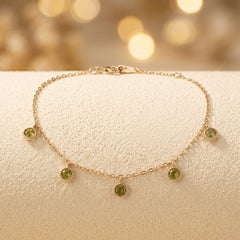 Bracelet Péridot — Bijoux et Créations Moment Ici