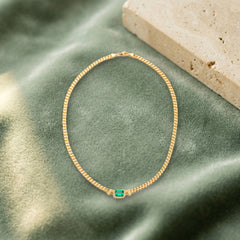 Collier Émeraude — Bijoux et Créations Moment Ici