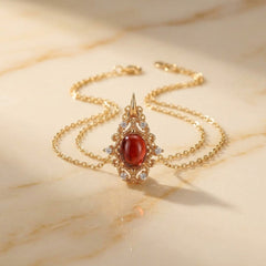 Collier Grenat — Bijoux et Créations Moment Ici
