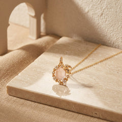 Collier Quartz Rose — Bijoux et Créations Moment Ici