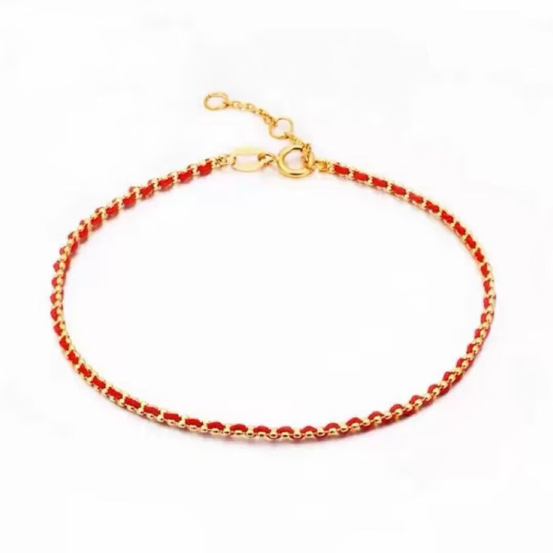 Bracelet Cordon Rouge – Chaîne de Protection