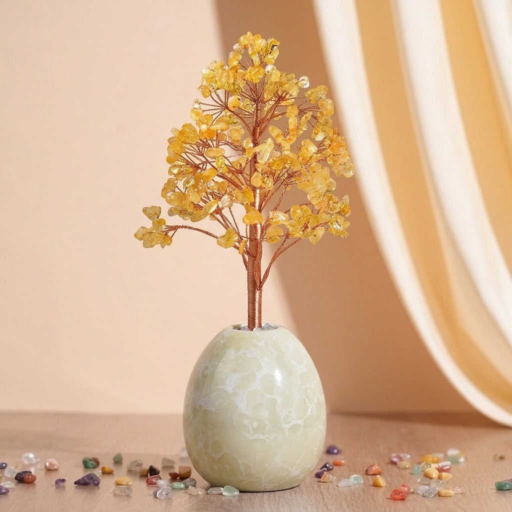 Arbre de Vie en Pierre Naturelle – Vie Éternelle