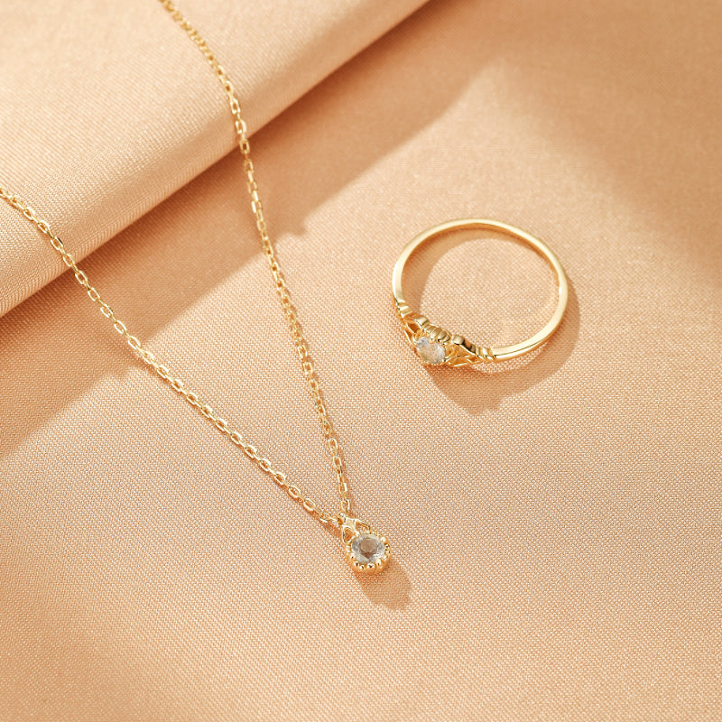 Collier Labradorite – Éclat Enthousiasme, Argent Plaqué Or