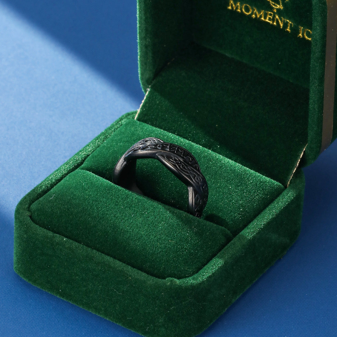 Viking Ring – Braided Runes