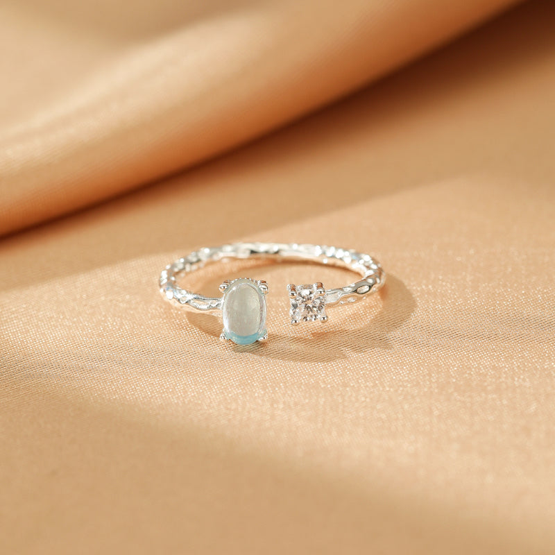 Aquamarine Ring – Secret Lagoon, Silver