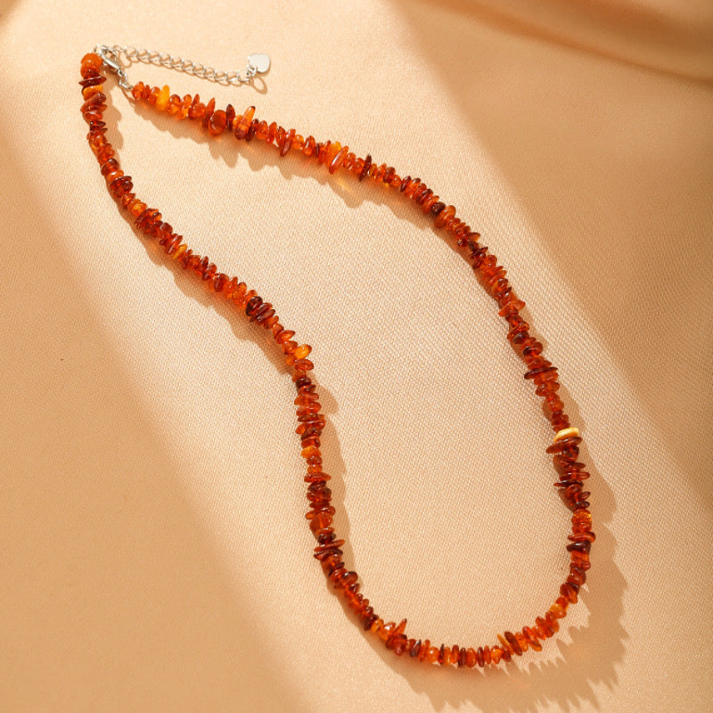 Collier Ambre – Soleil Éternel