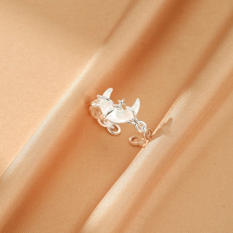 Bague Pierre de Lune – Secret de Lune, Argent 925