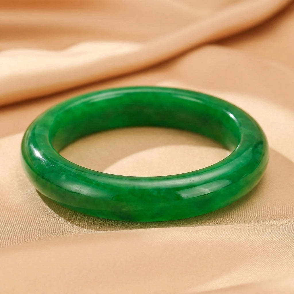 Bracelet Jonc Jade Vert – Sagesse du Temps