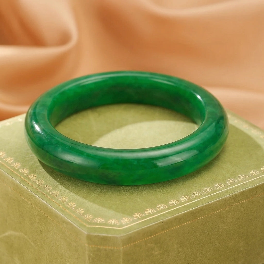 Bracelet Jonc Jade Vert – Sagesse du Temps