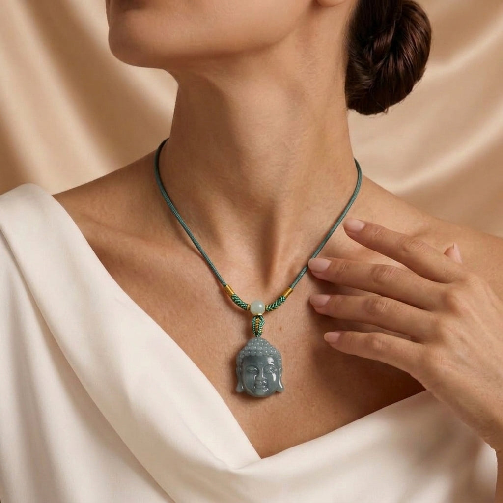 Collier Jadéite Blue – Horizon Secret