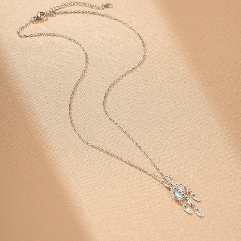 Collier Lune Pierre de Lune – Lueur Éternelle