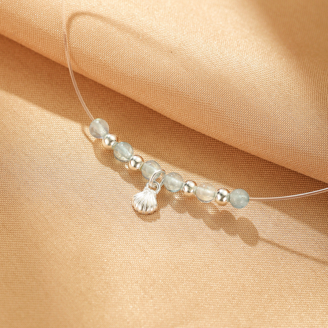 Collier Flottant Aigue-marine – Marin Joyeux, Argent