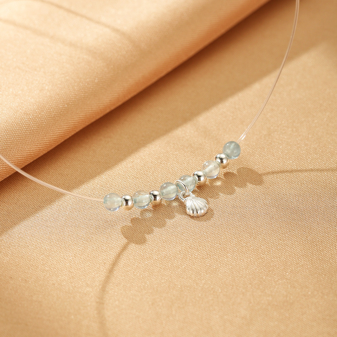 Collier Flottant Aigue-marine – Marin Joyeux, Argent
