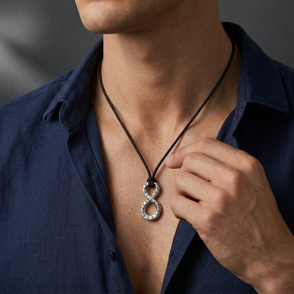 Collier Infini Viking – Éternelle Promesse, Argent