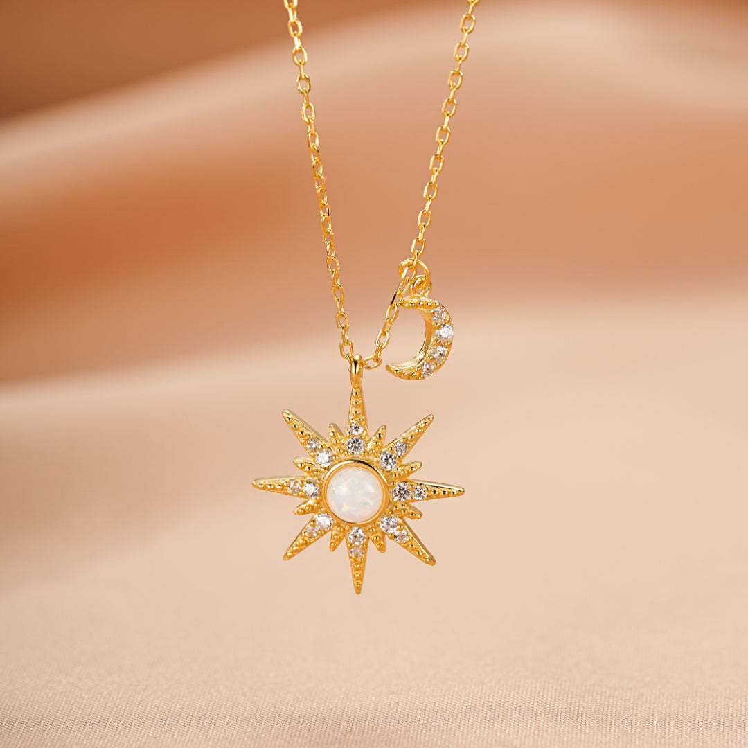 Collier Opale – Beauté Cosmique, Argent