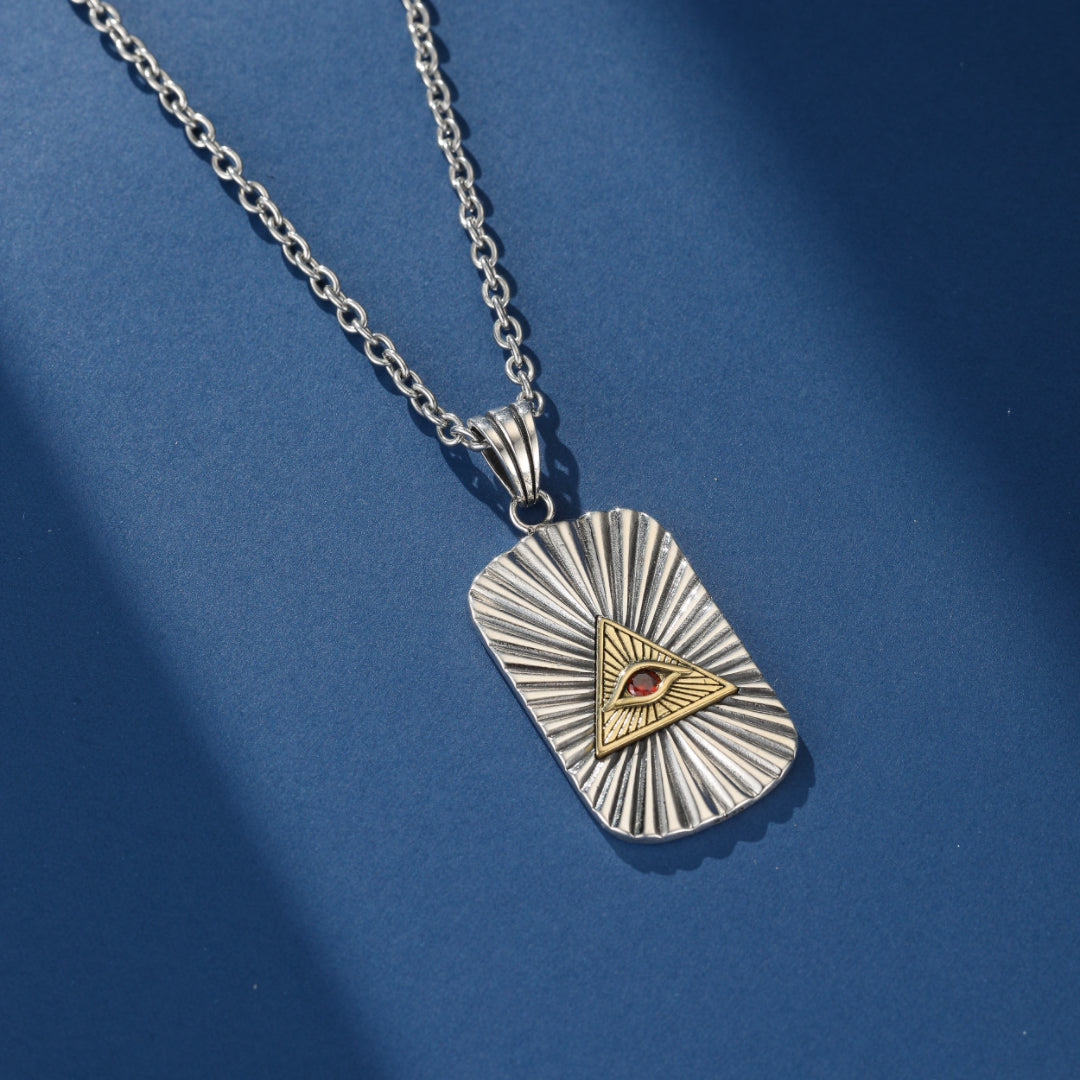 Collier Œil Oudjat – Vision Sacrée, Argent 925