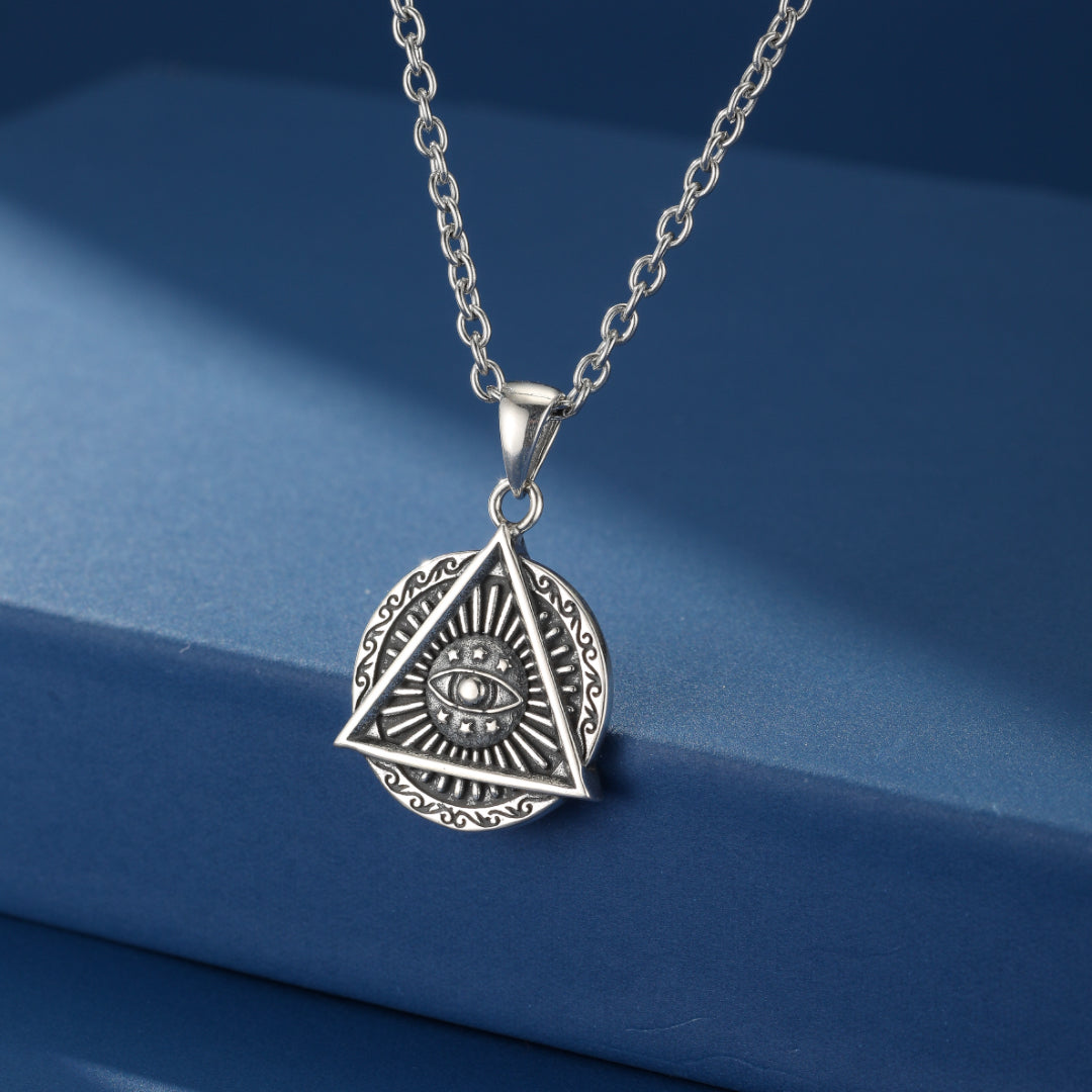 Collier Œil Oudjat – Gardien Mystique, Argent 925