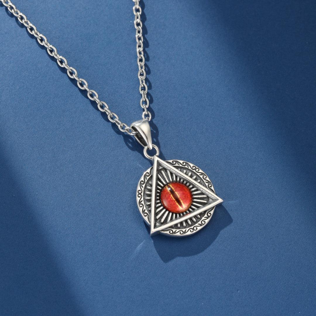 Collier Œil Oudjat – Gardien Mystique, Argent 925