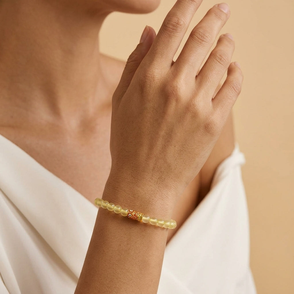 Bracelet Citrine – Poisson Porte-Bonheur