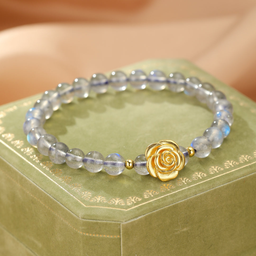 Labradorite Bracelet – Rose Gold