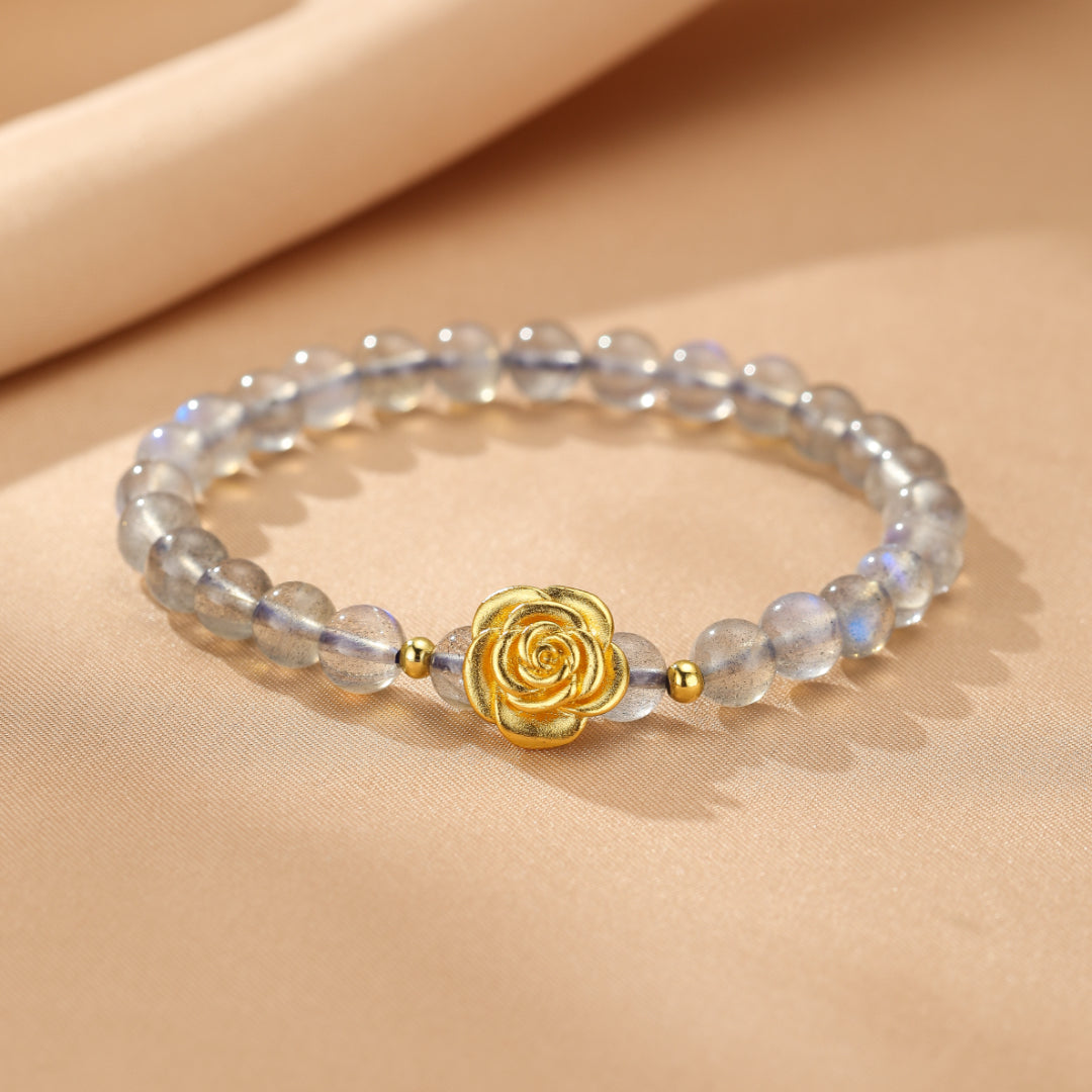 Labradorite Bracelet – Rose Gold