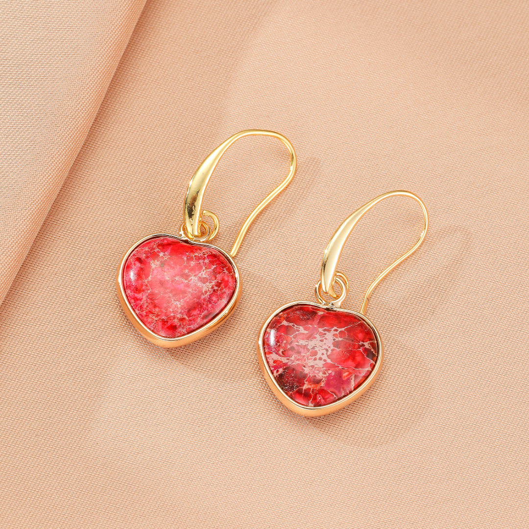 Boucles d’Oreilles Jaspe – Éclat Vital