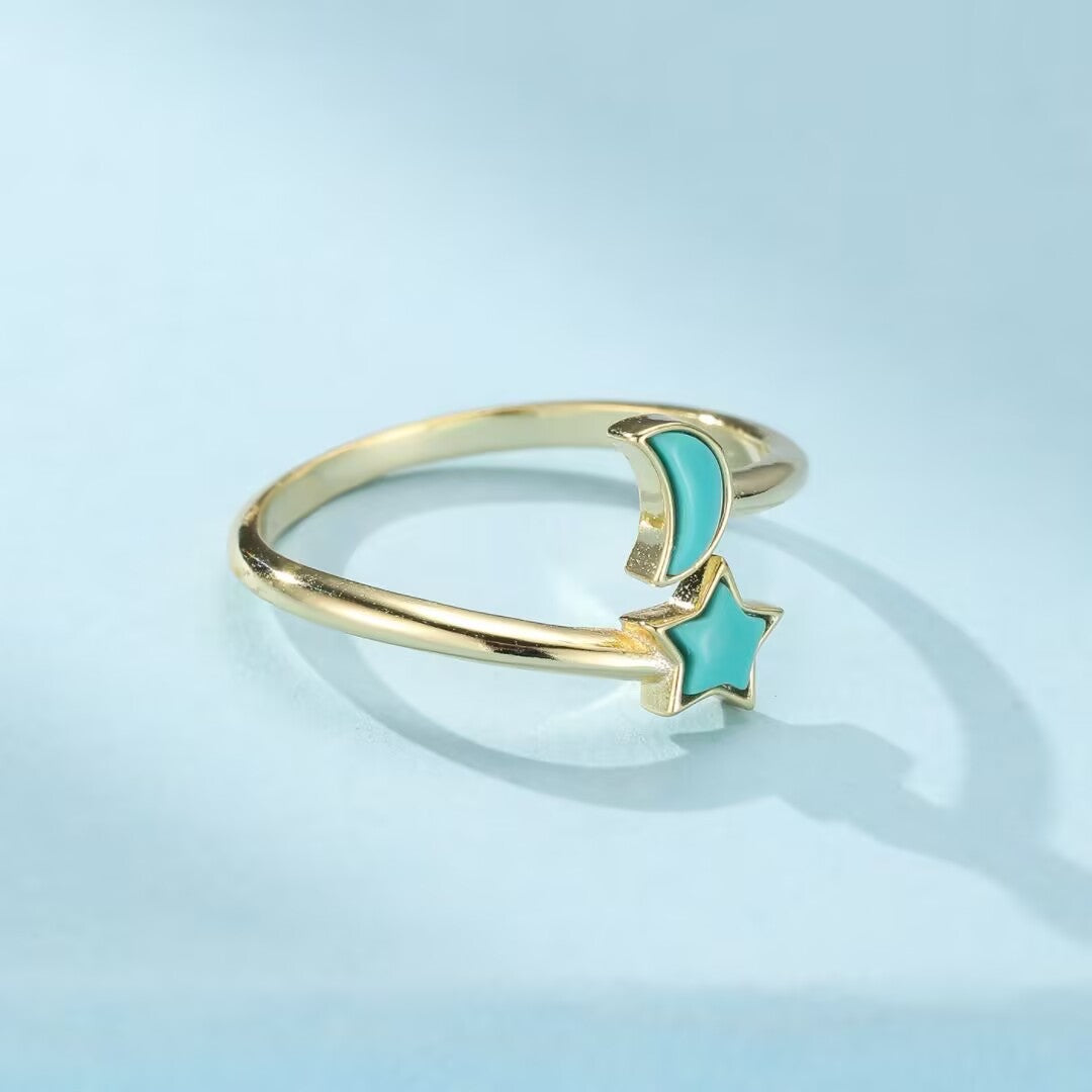 Turquoise Ring – Enchanted Sky, 925 Sterling Silver