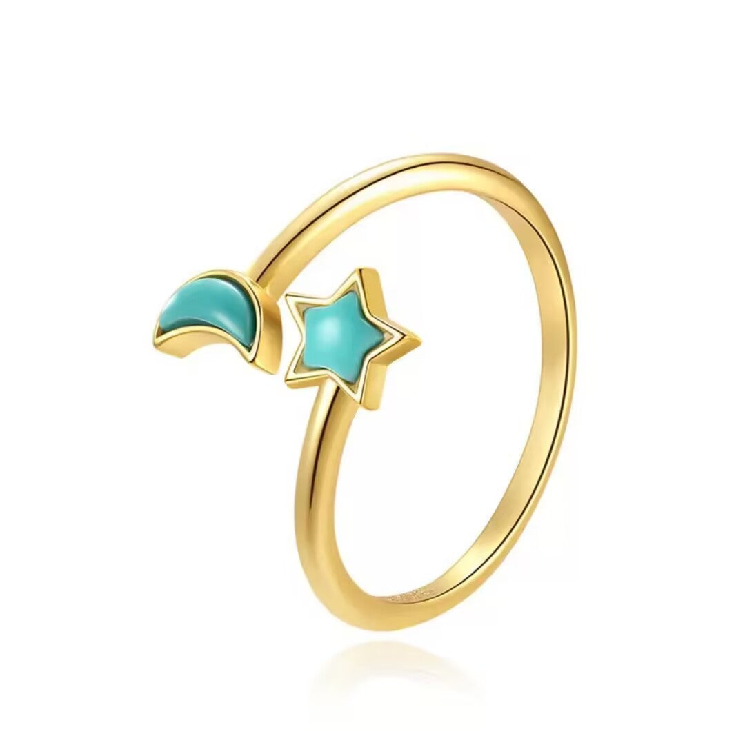 Turquoise Ring – Enchanted Sky, 925 Sterling Silver