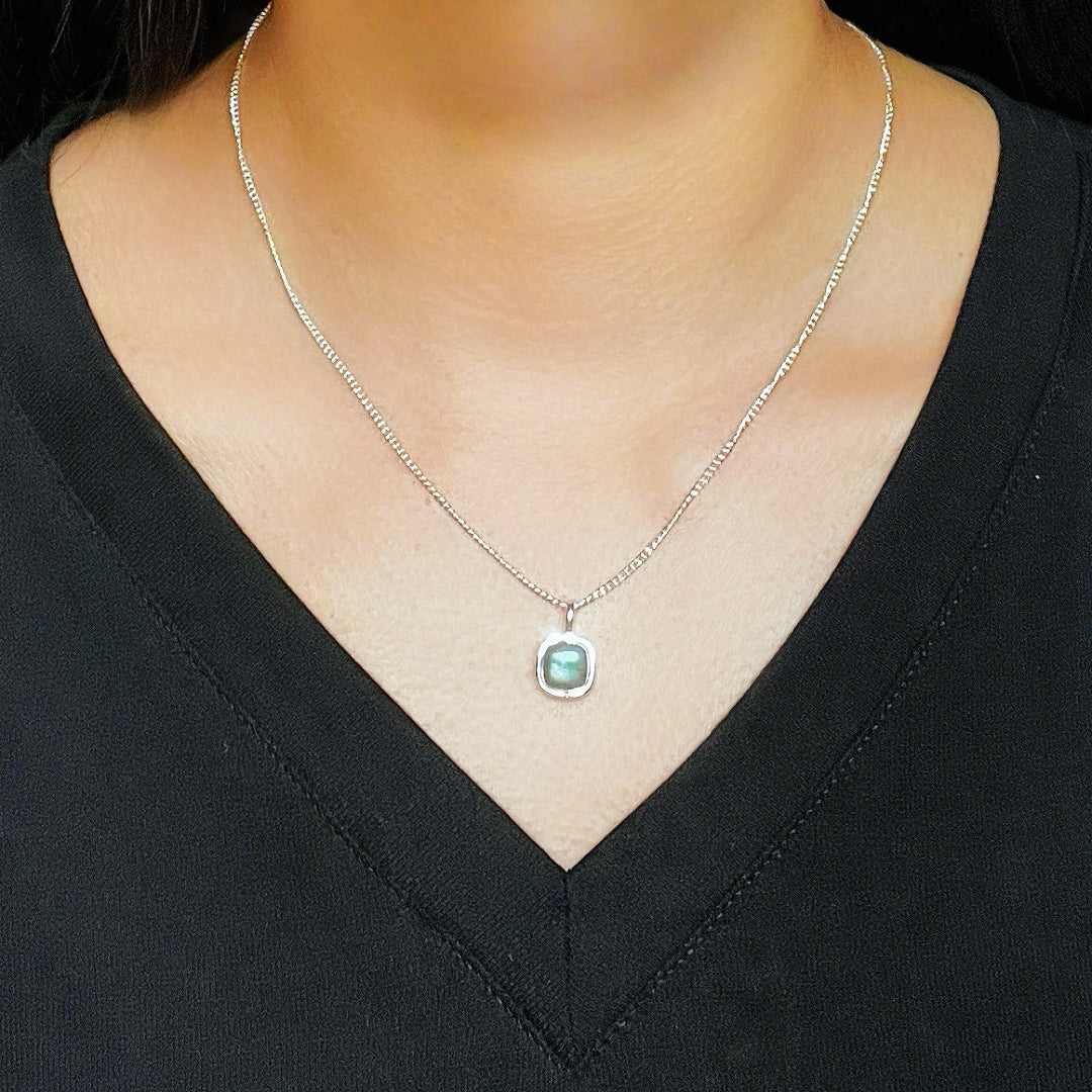 Collier Labradorite – Beauté Intérieur, Argent