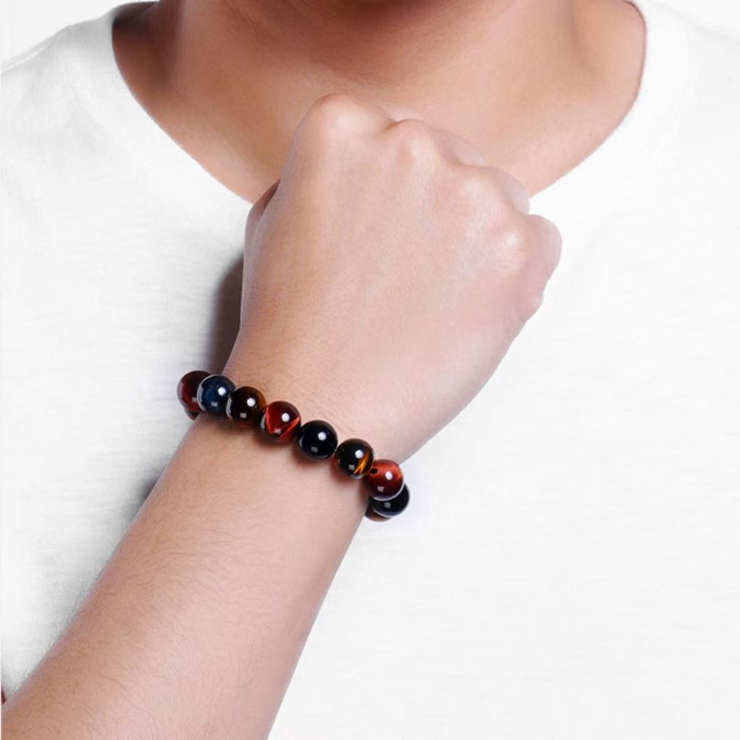 Bracelet Œil de Tigre Multicolore – Équilibre Intérieur