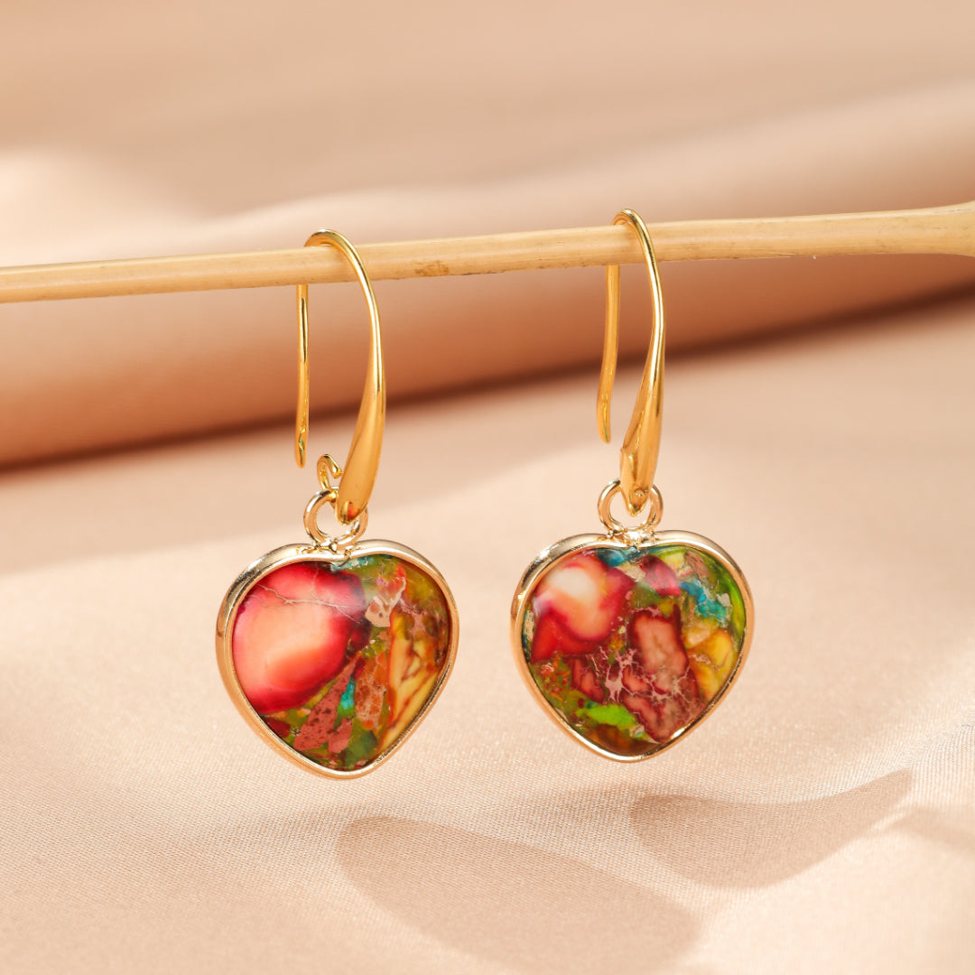 Boucles d’Oreilles Jaspe – Éclat Vital