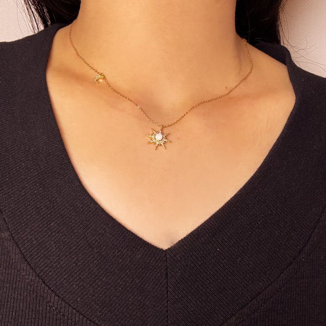 Collier Opale – Beauté Cosmique, Argent