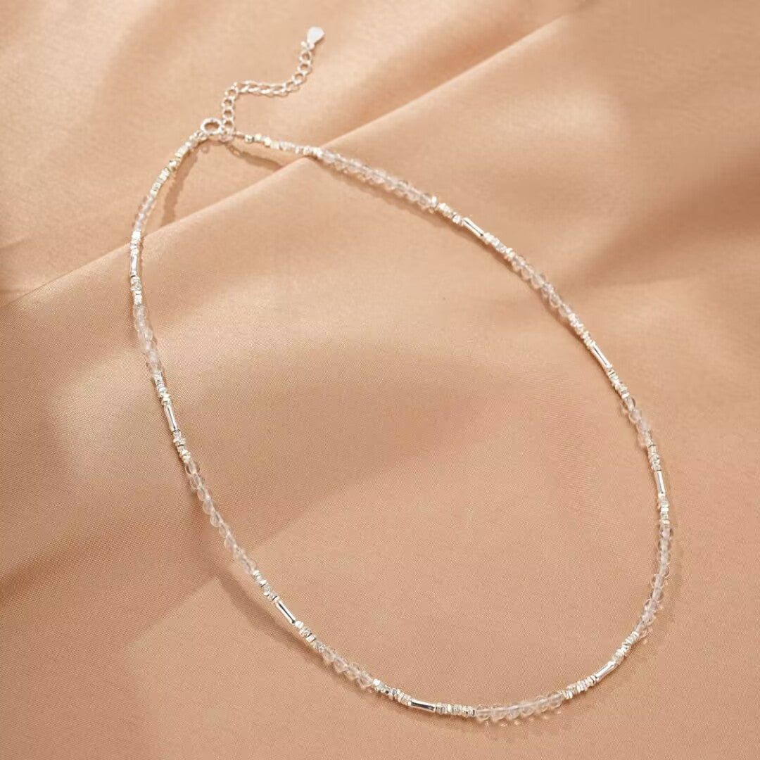 Collier Cristal de Roche – Pure Harmonie, Argent