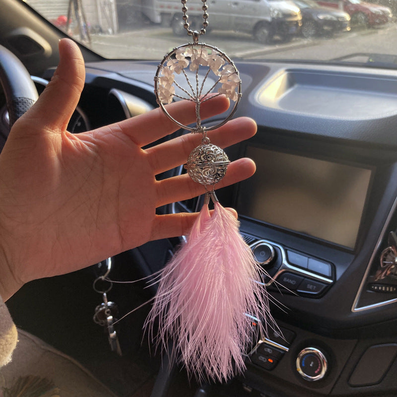 Attrape Rêve Arbre de Vie "Bonheur" en Pierres Naturelles