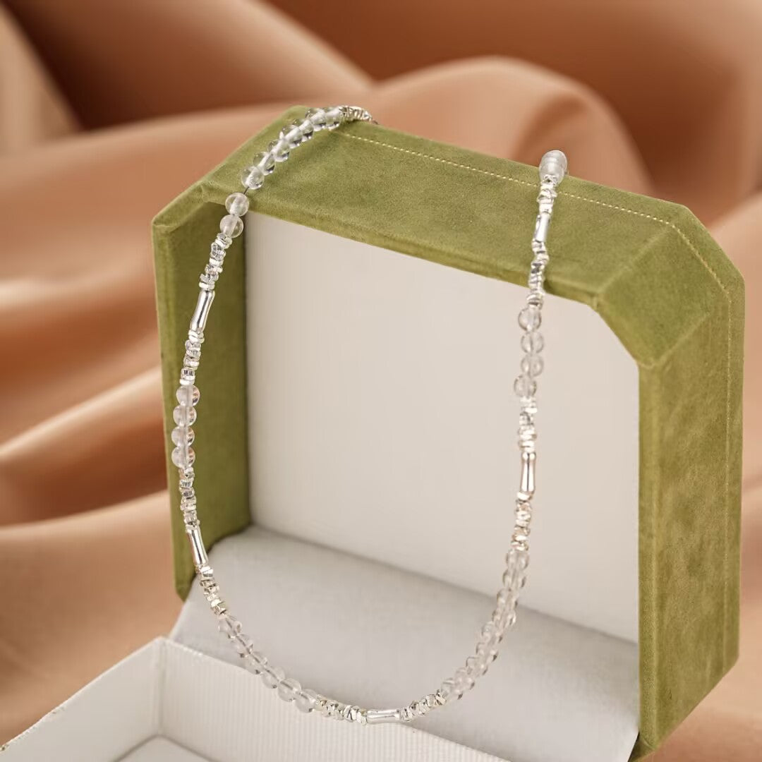 Collier Cristal de Roche – Pure Harmonie, Argent