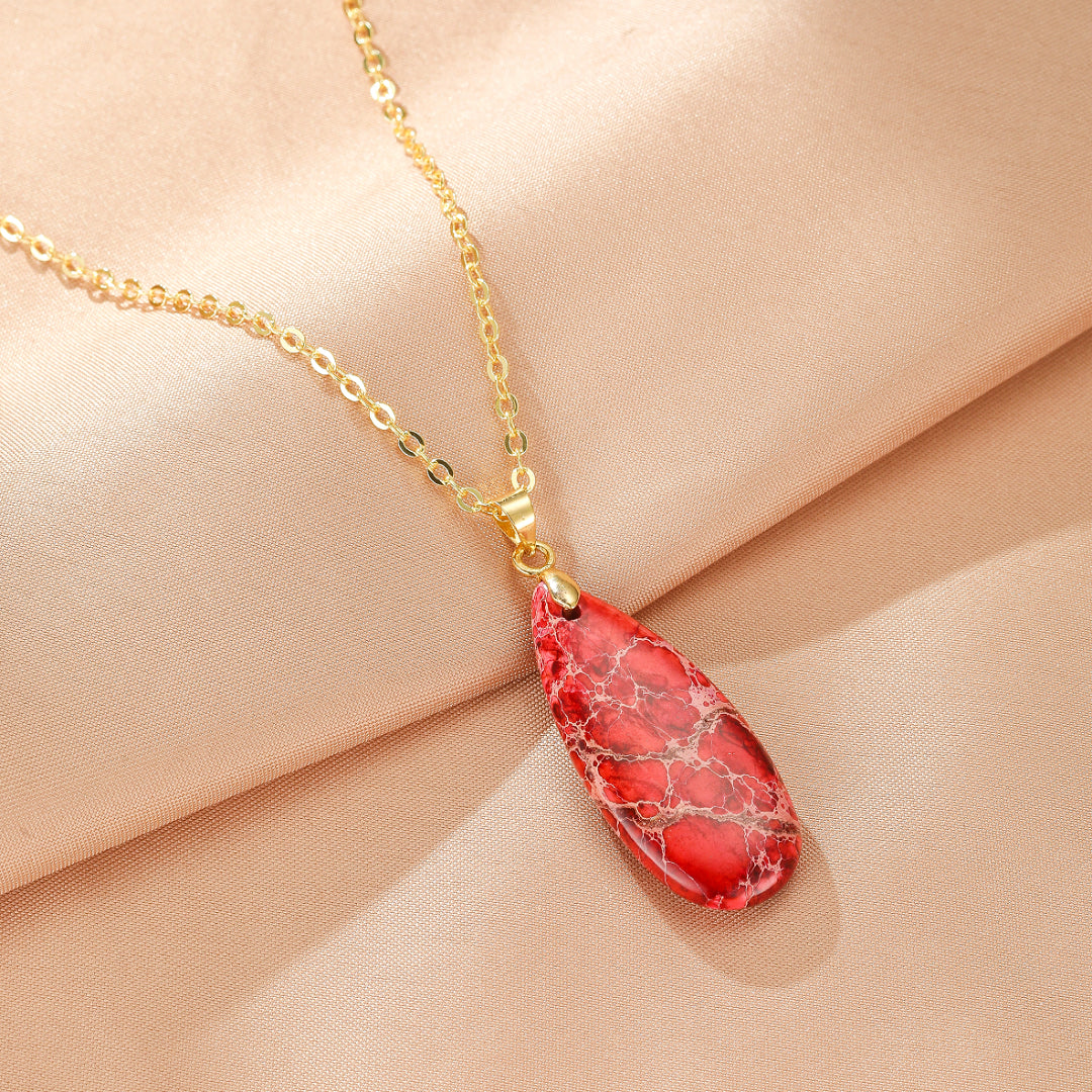 Collier Jaspe – Flamme Minérale