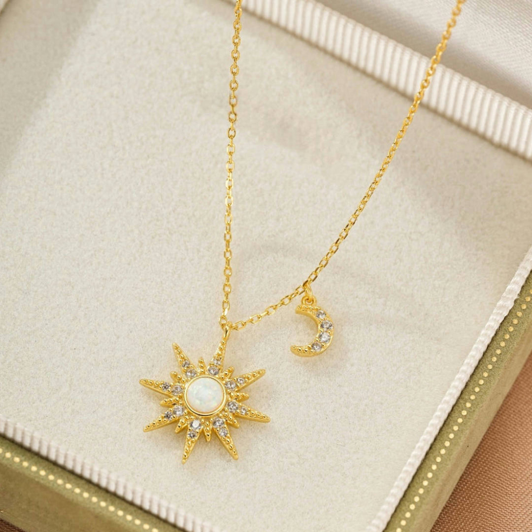 Collier Opale – Beauté Cosmique, Argent